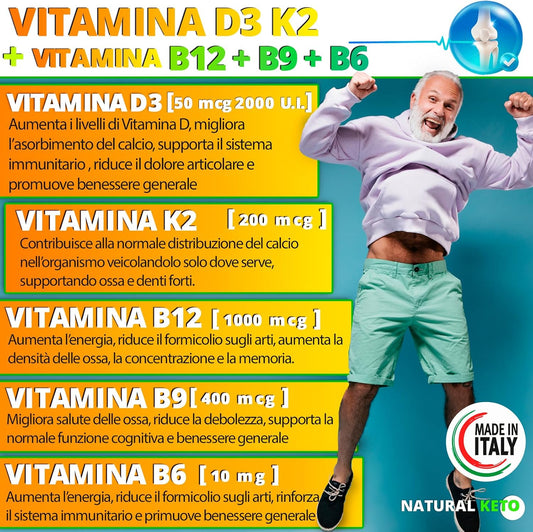 NUTREA PRO® Vitamina D3K2 + B12