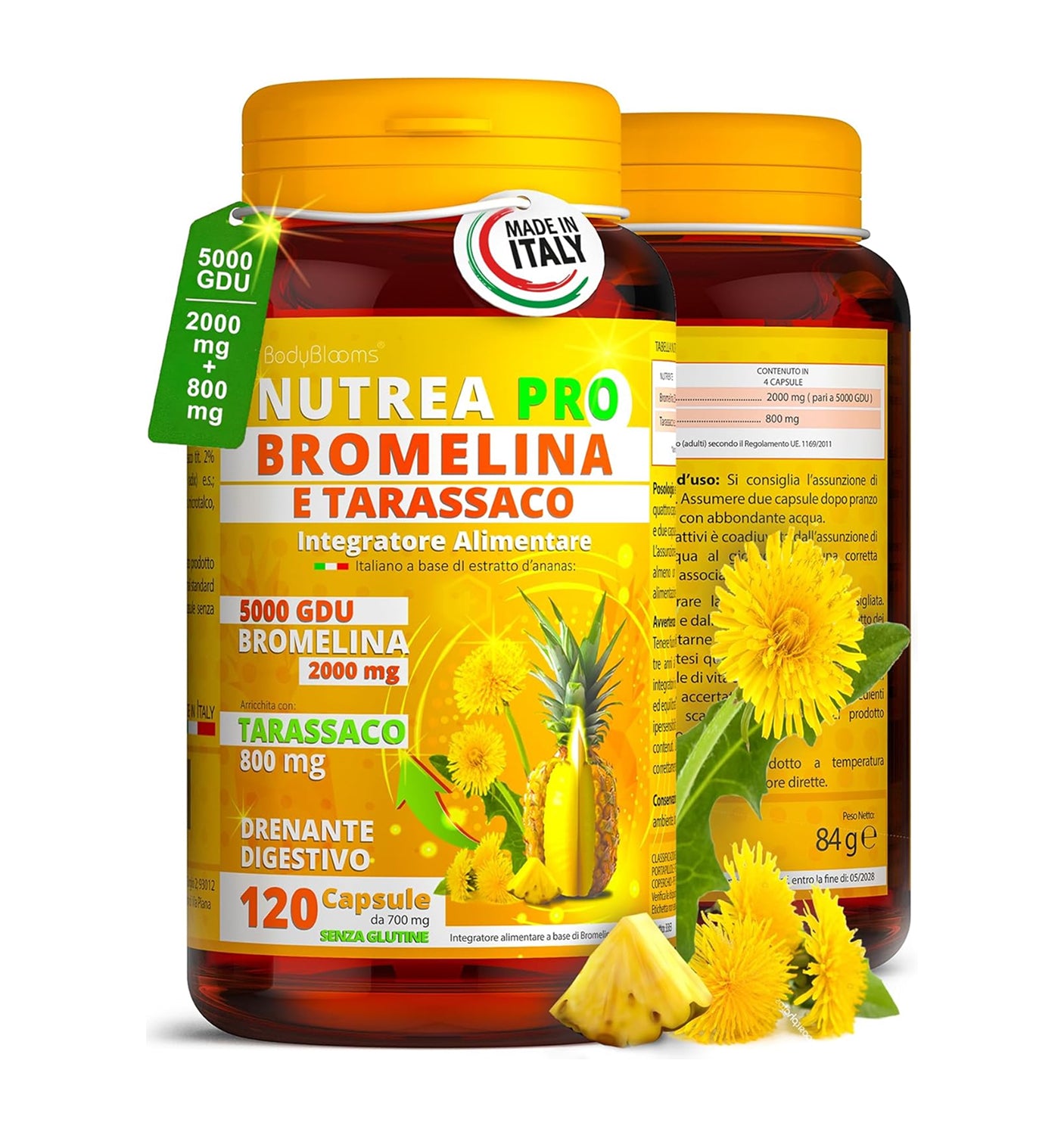 NUTREA PRO® Bromelina Anticellulite 5000 gdu