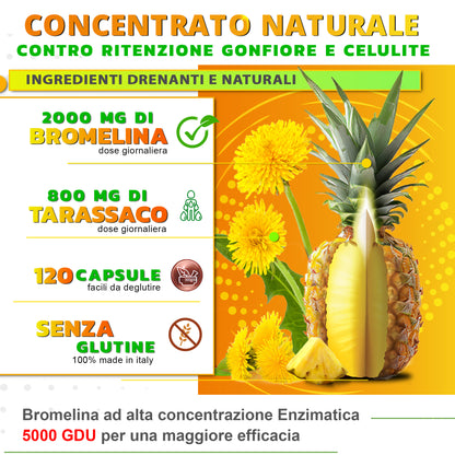 NUTREA PRO® Bromelina Anticellulite 5000 gdu