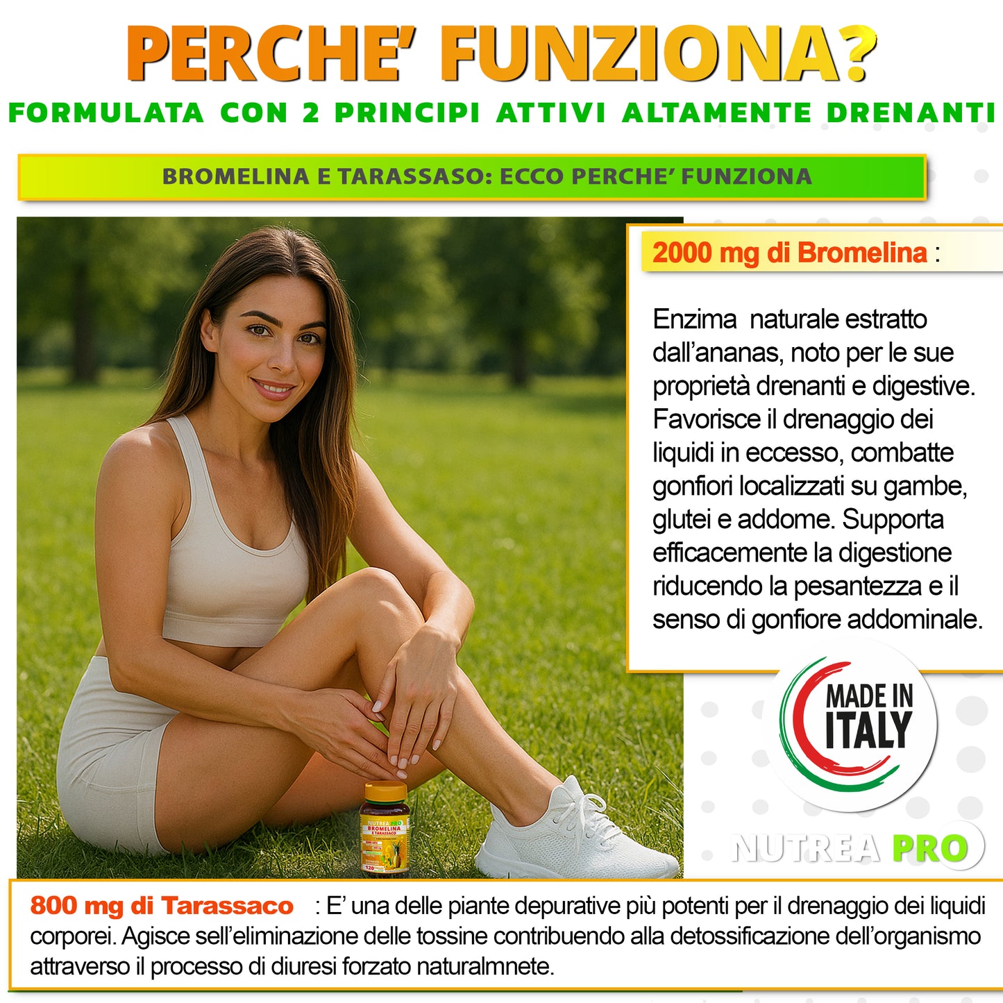 NUTREA PRO® Bromelina Anticellulite 5000 gdu