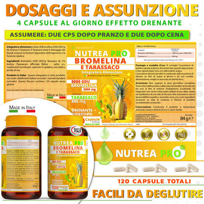 NUTREA PRO® Bromelina Anticellulite 5000 gdu