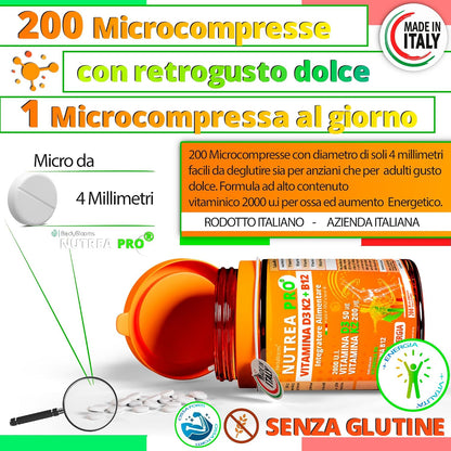 NUTREA PRO® Vitamina D3K2 + B12