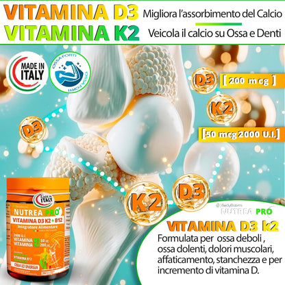 NUTREA PRO® Vitamina D3K2 + B12